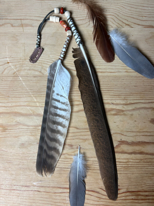 Feather clip in 'The earth collection' no 3.