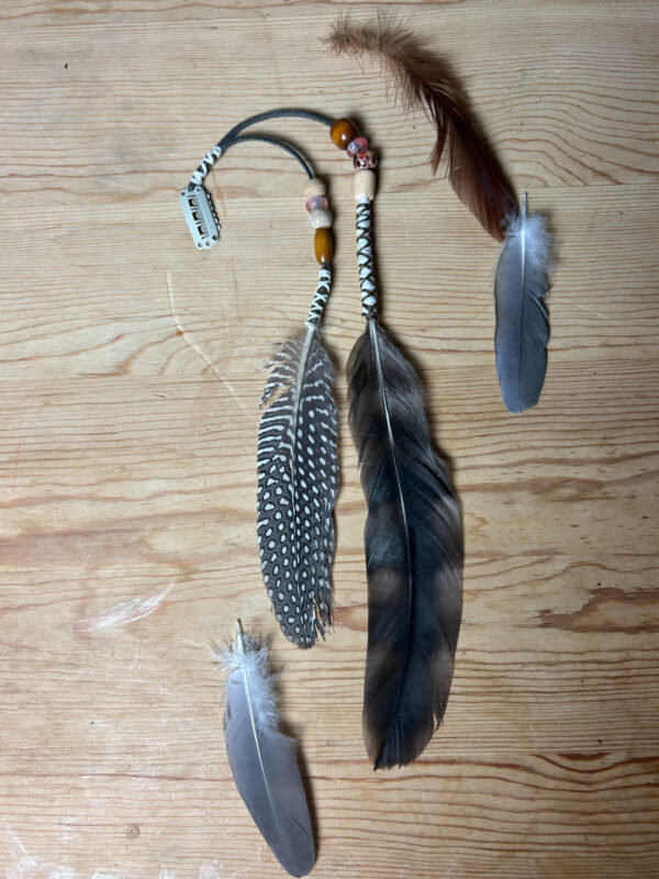 Feather clip in 'the earth collection' no.5.