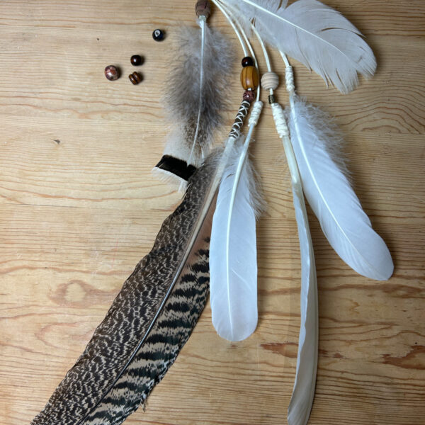 Feather clip in 'the earth collection' No.7.