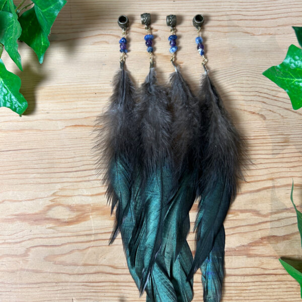 Dreadlock feather copper bead ‘roaster’ 0,8 mm