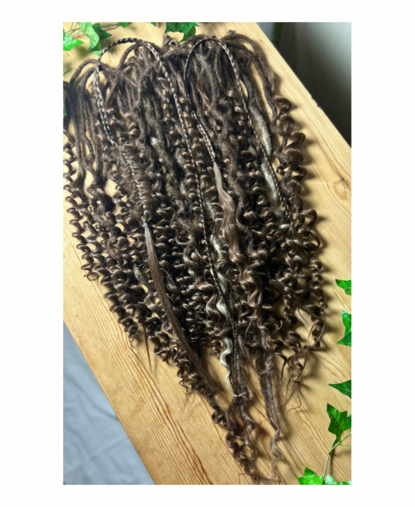 50 pc full head dreadlock extensions set ‘Avalon’ no.1 - Image 2