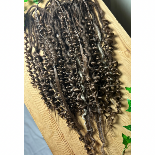50 pc full head dreadlock extensions set ‘Avalon’ no.1